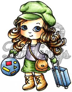 Bilde av Litte Darling Rubber Stamps - World Traveler