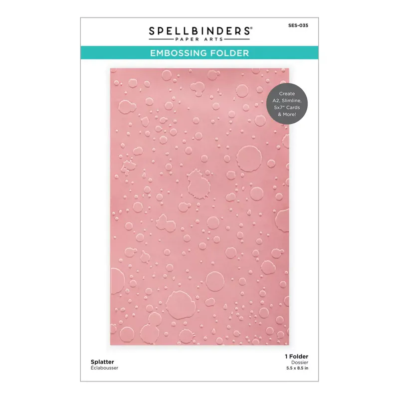 Spellbinders - Splatter Embossing Folder