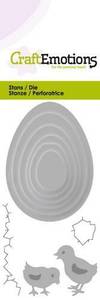 Bilde av CraftEmotions Die - Eggs with chicks Card 5x10cm